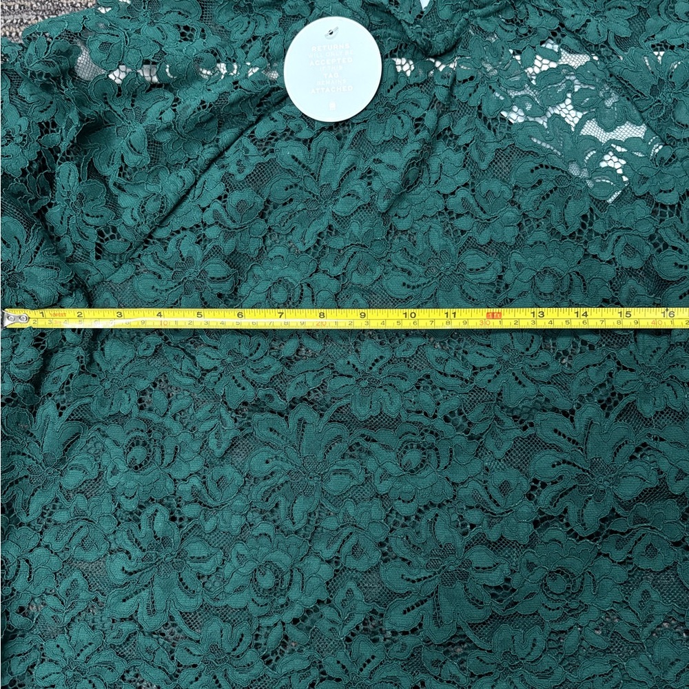 Hill House Emerald Lace Blouse - Picture 5 of 8
